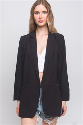 Saco Blazer Rosa Pastel para Mujer Oversize Formal y Casual