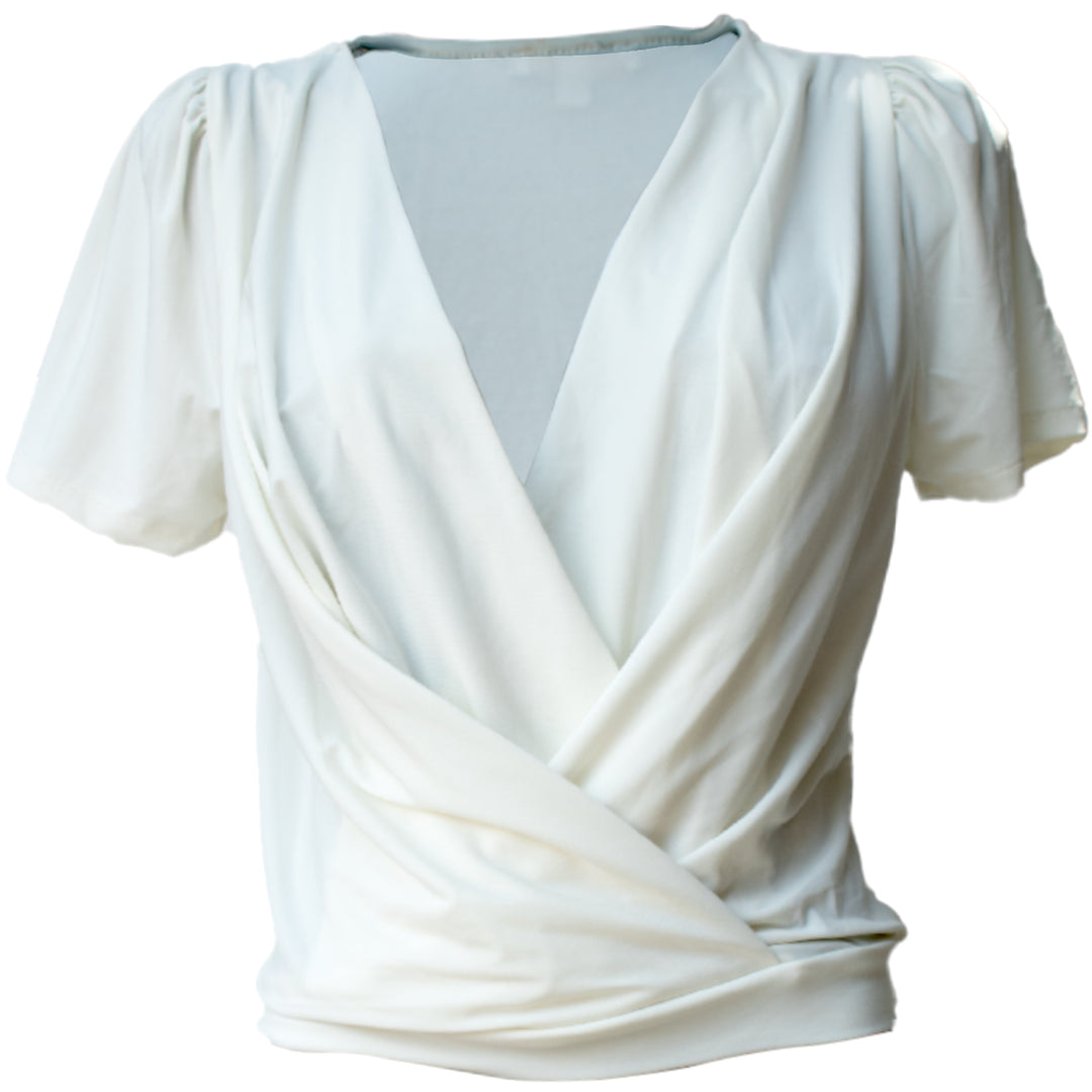 Blusa Cruzada Para Mujer, Elegante Y Cómoda.