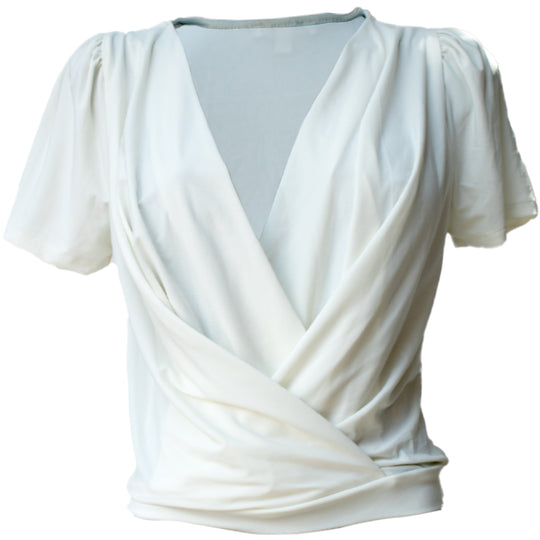Blusa Cruzada Para Mujer, Elegante Y Cómoda.