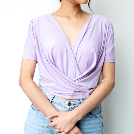 Blusa Cruzada Para Mujer, Elegante Y Cómoda.