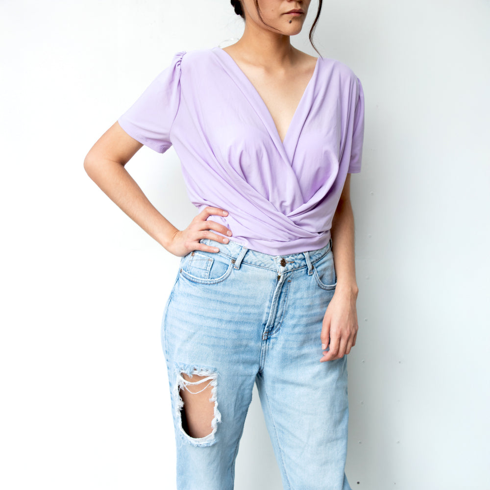 Blusa Cruzada Para Mujer, Elegante Y Cómoda.