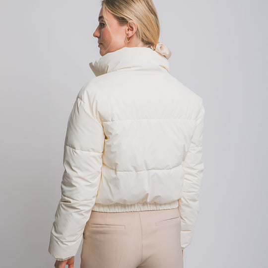 Chaqueta Acolchada Crop para Mujer