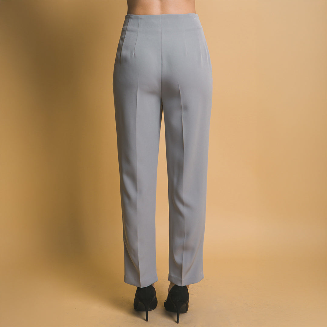 Pantalón de Vestir Mujer - Corte Recto y Tiro Alto