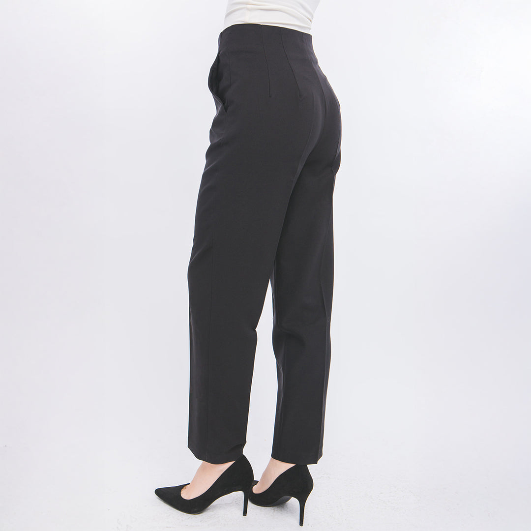 Pantalón de Vestir Mujer - Corte Recto y Tiro Alto