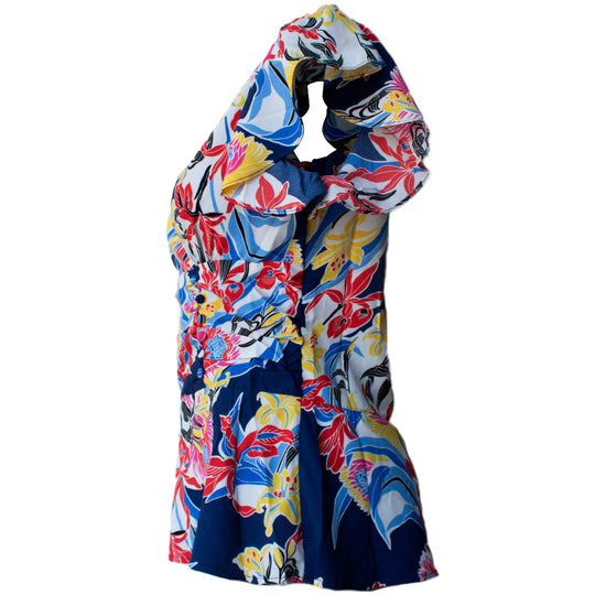 Blusa Floreada Cruzada