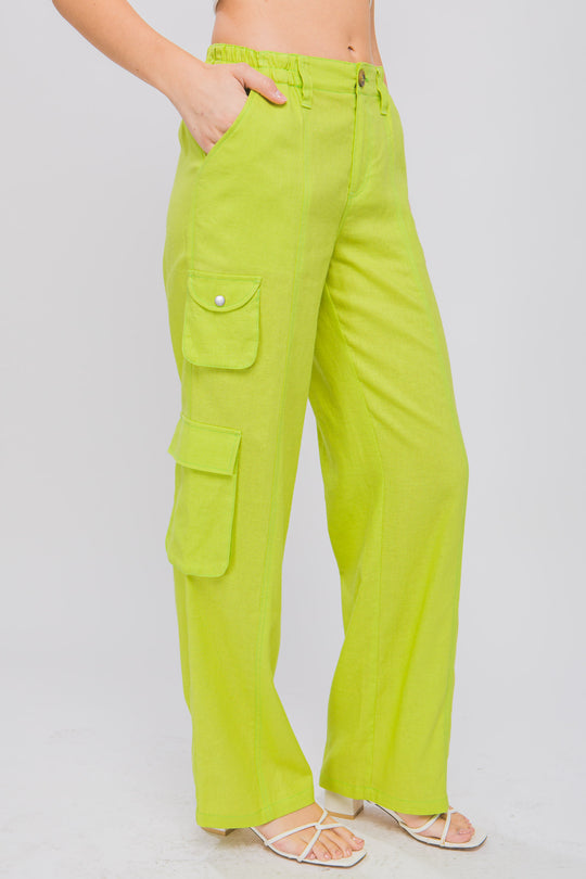 Pantalón Cargo para Mujer con Bolsillos Laterales