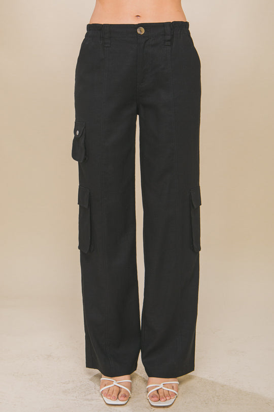 Pantalón Cargo para Mujer con Bolsillos Laterales