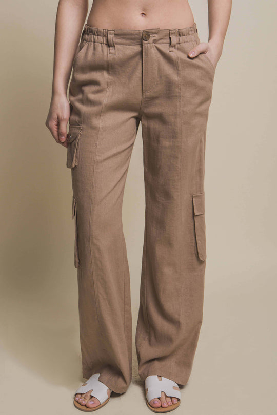 Pantalón Cargo para Mujer con Bolsillos Laterales