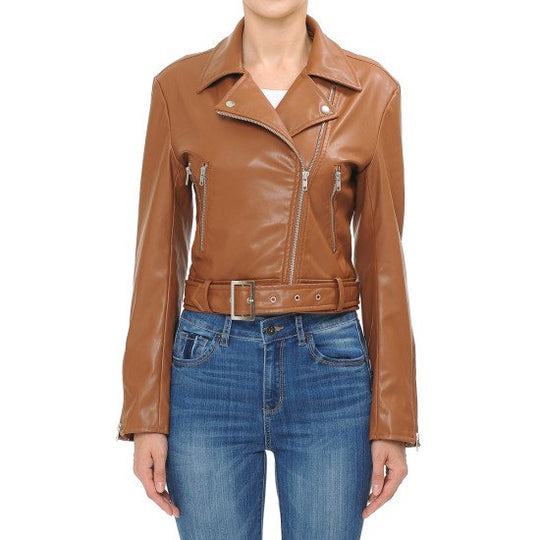 Chamarra de Moda Estilo Biker para Mujer