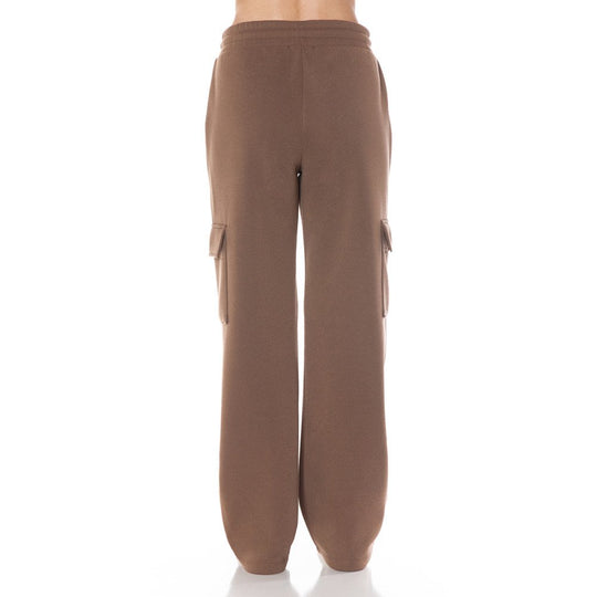 Pantalón estilo cargo de corte relajado y pierna recta, confeccionado en un tejido cómodo y abrigador