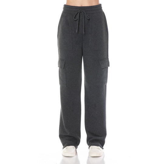 Pantalón estilo cargo de corte relajado y pierna recta, confeccionado en un tejido cómodo y abrigador