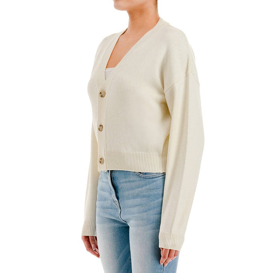 Sueter cárdigan de punto fino para mujer