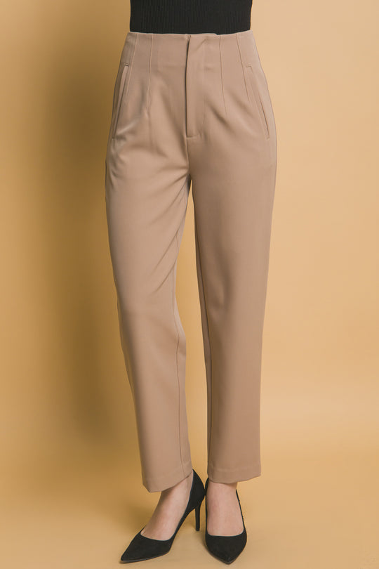 Pantalón "Camelia" de Talle Alto – Diseño Estructurado con Pinzas Definidas