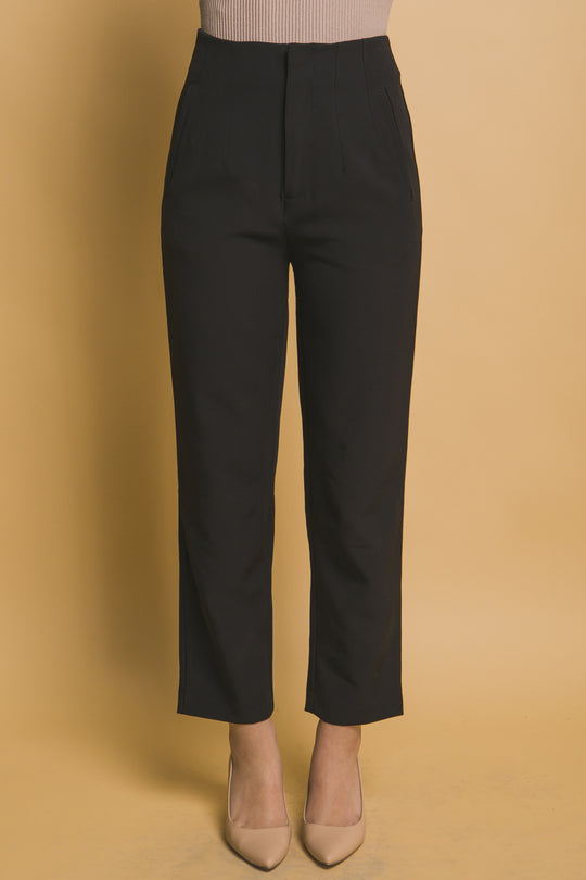 Pantalón "Camelia" de Talle Alto – Diseño Estructurado con Pinzas Definidas