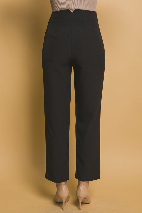 Pantalón "Camelia" de Talle Alto – Diseño Estructurado con Pinzas Definidas