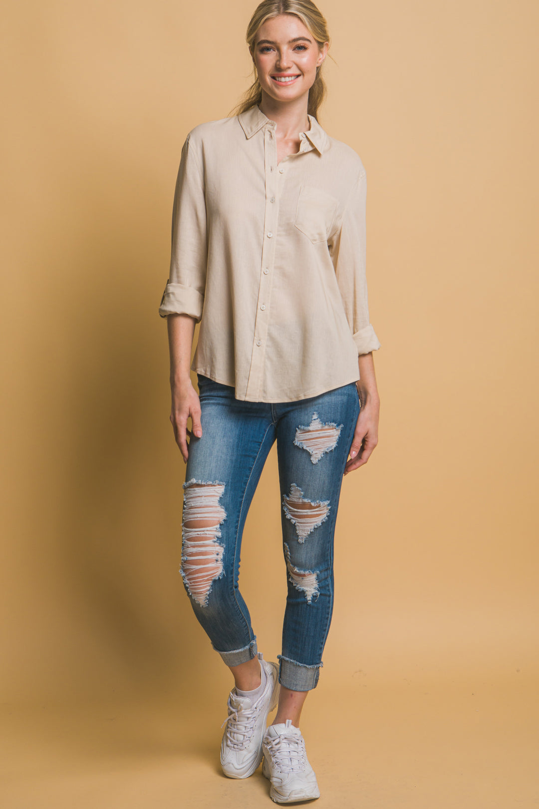 Blusa Manga Larga Para Dama