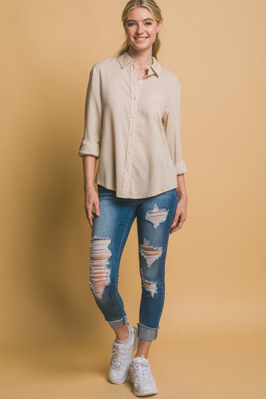 Blusa Manga Larga Para Dama