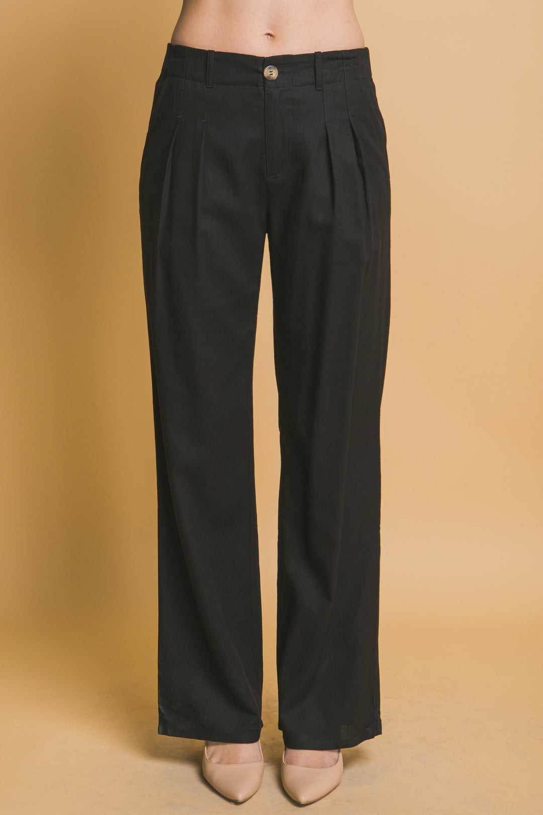 Pantalon Recto Con Bolsos