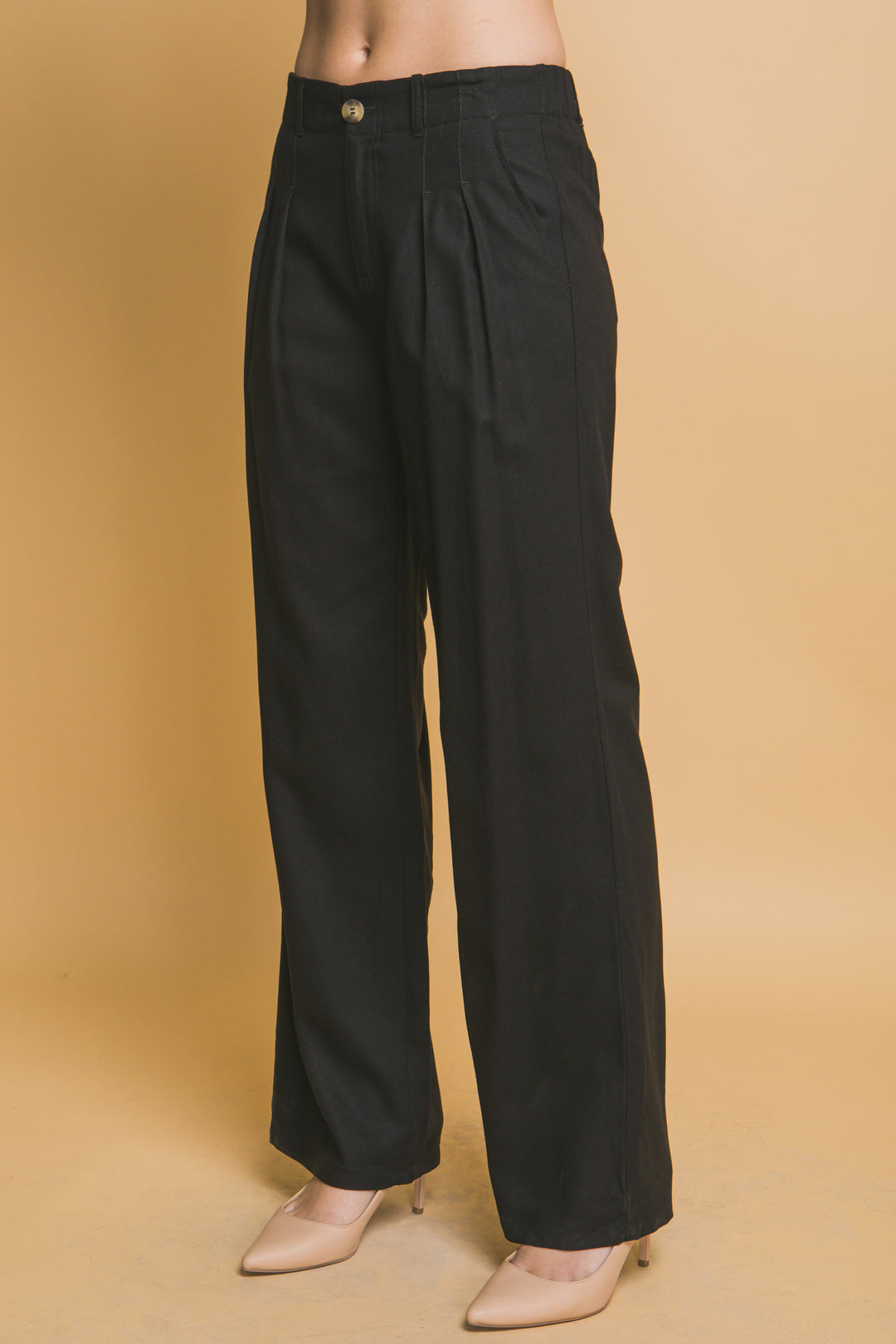 Pantalon Recto Con Bolsos