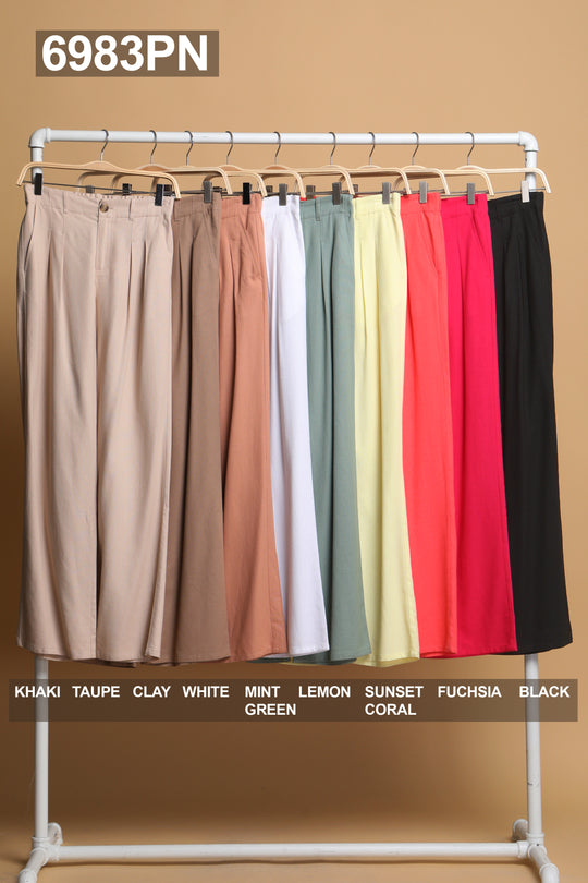 Pantalon Recto Con Bolsos