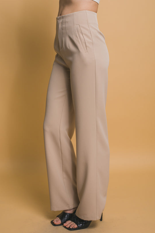 Pantalones Rectos Sin Botones