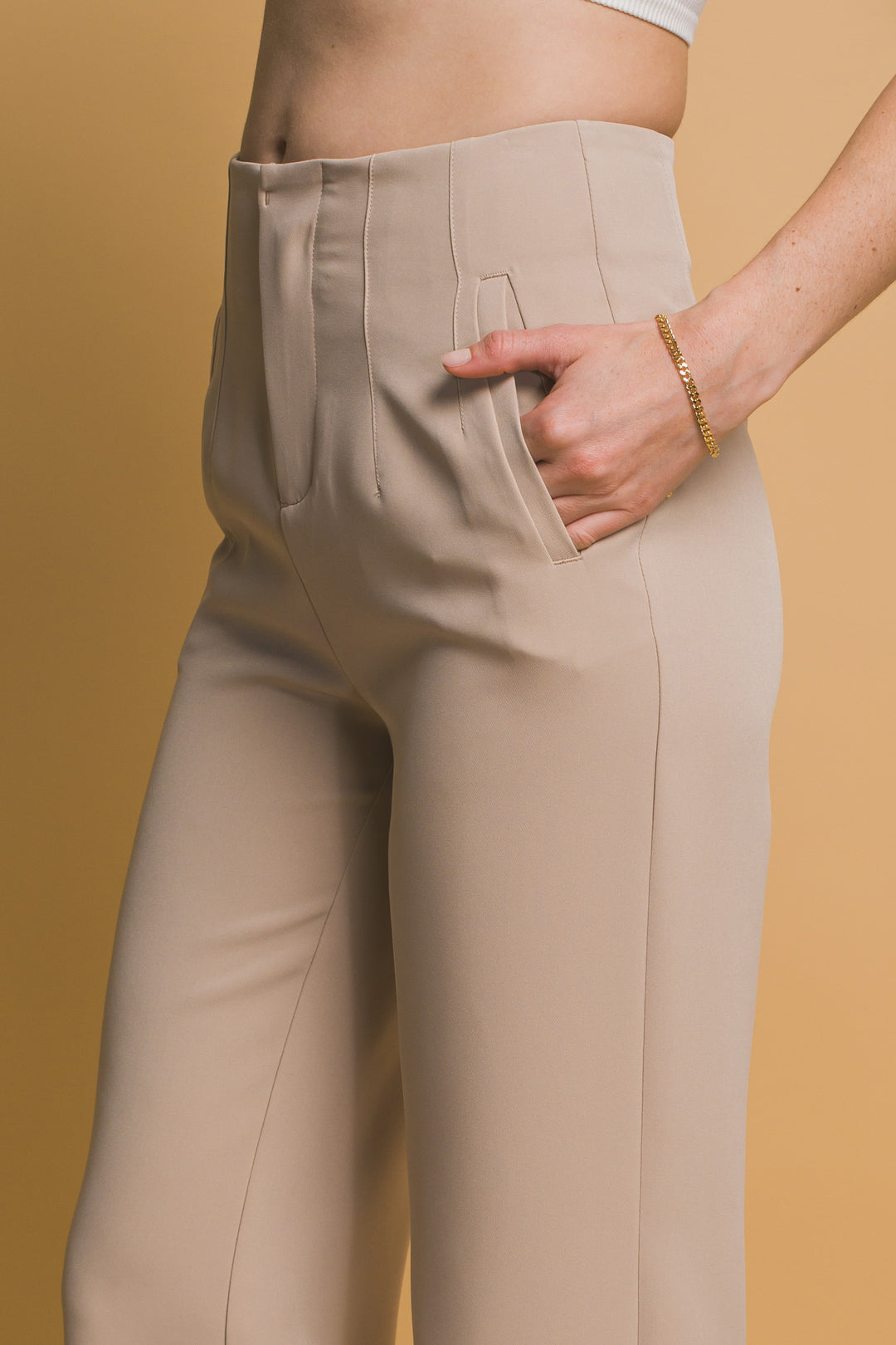 Pantalones Rectos Sin Botones