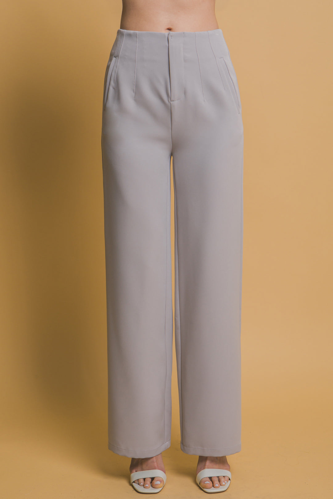 Pantalones Rectos Sin Botones