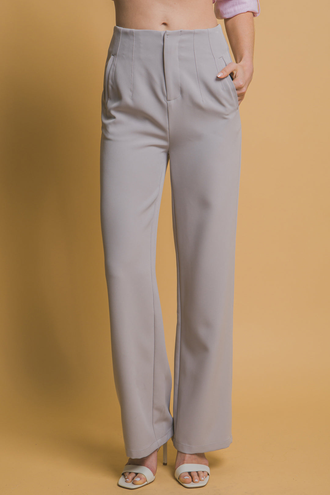 Pantalones Rectos Sin Botones
