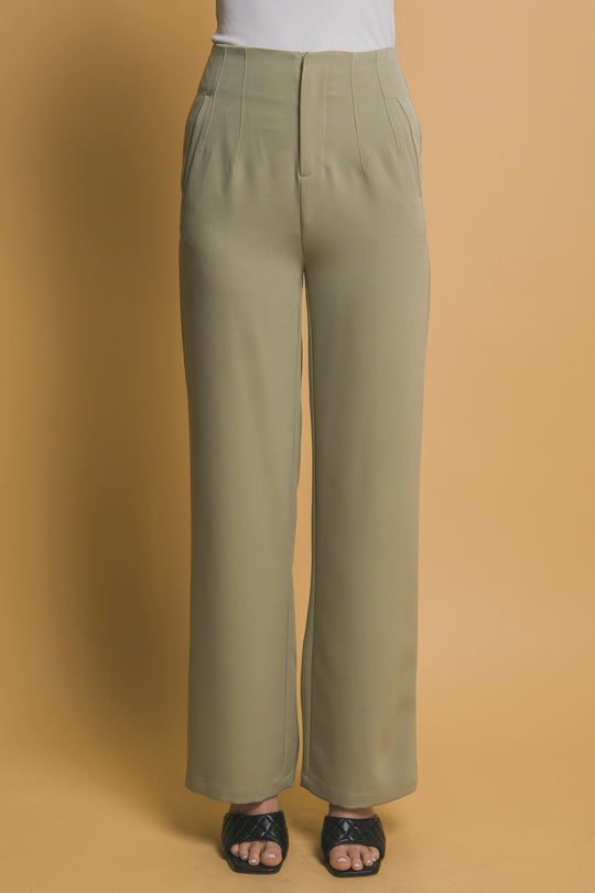 Pantalones Rectos Sin Botones