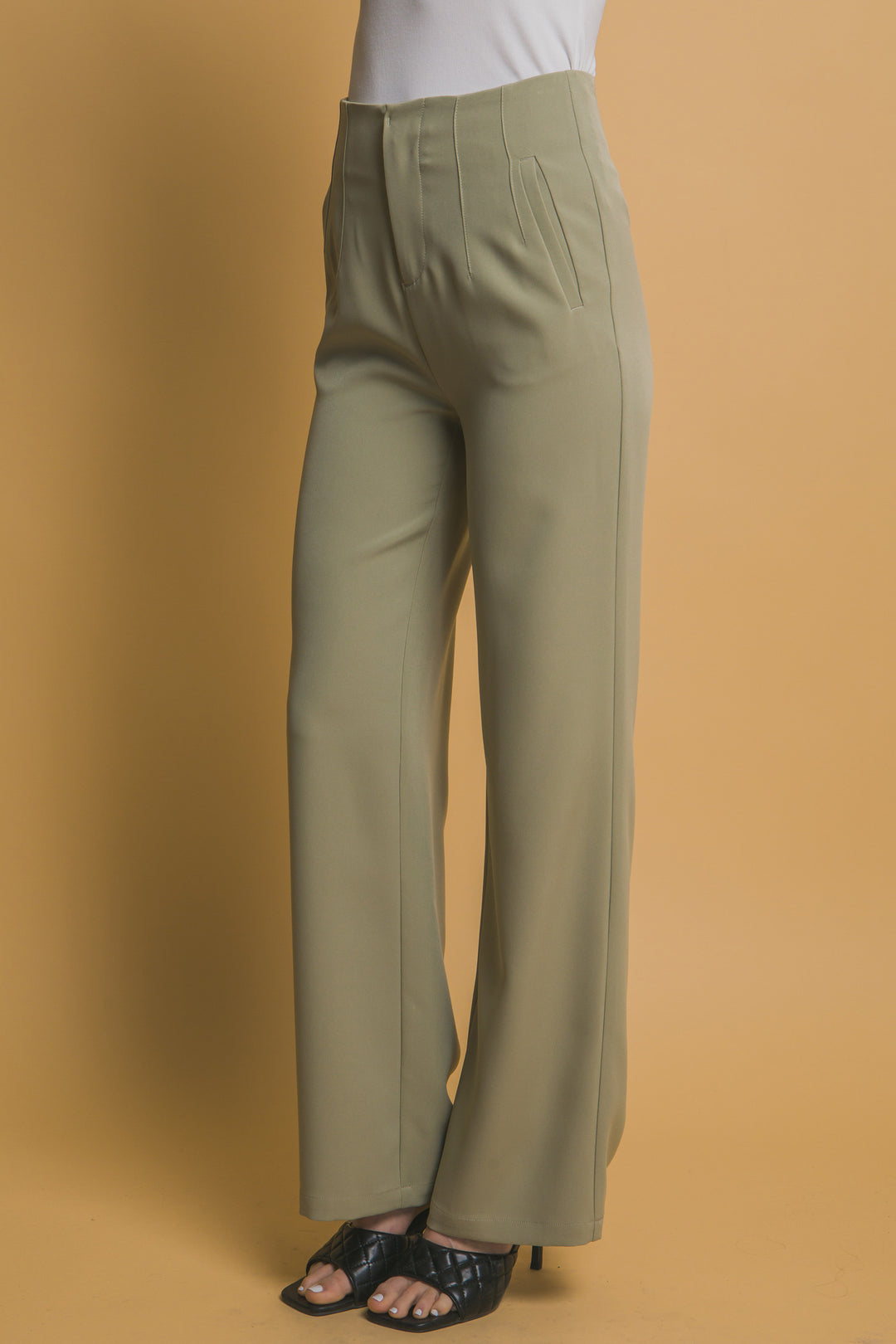 Pantalones Rectos Sin Botones
