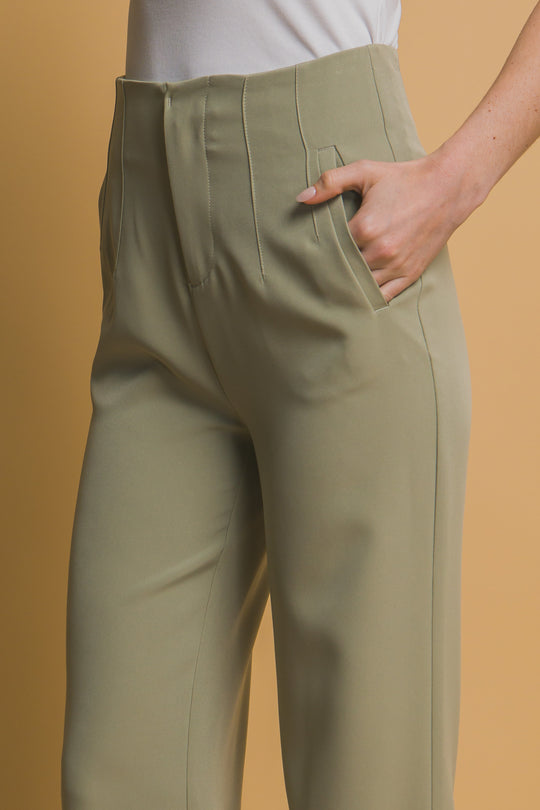 Pantalones Rectos Sin Botones