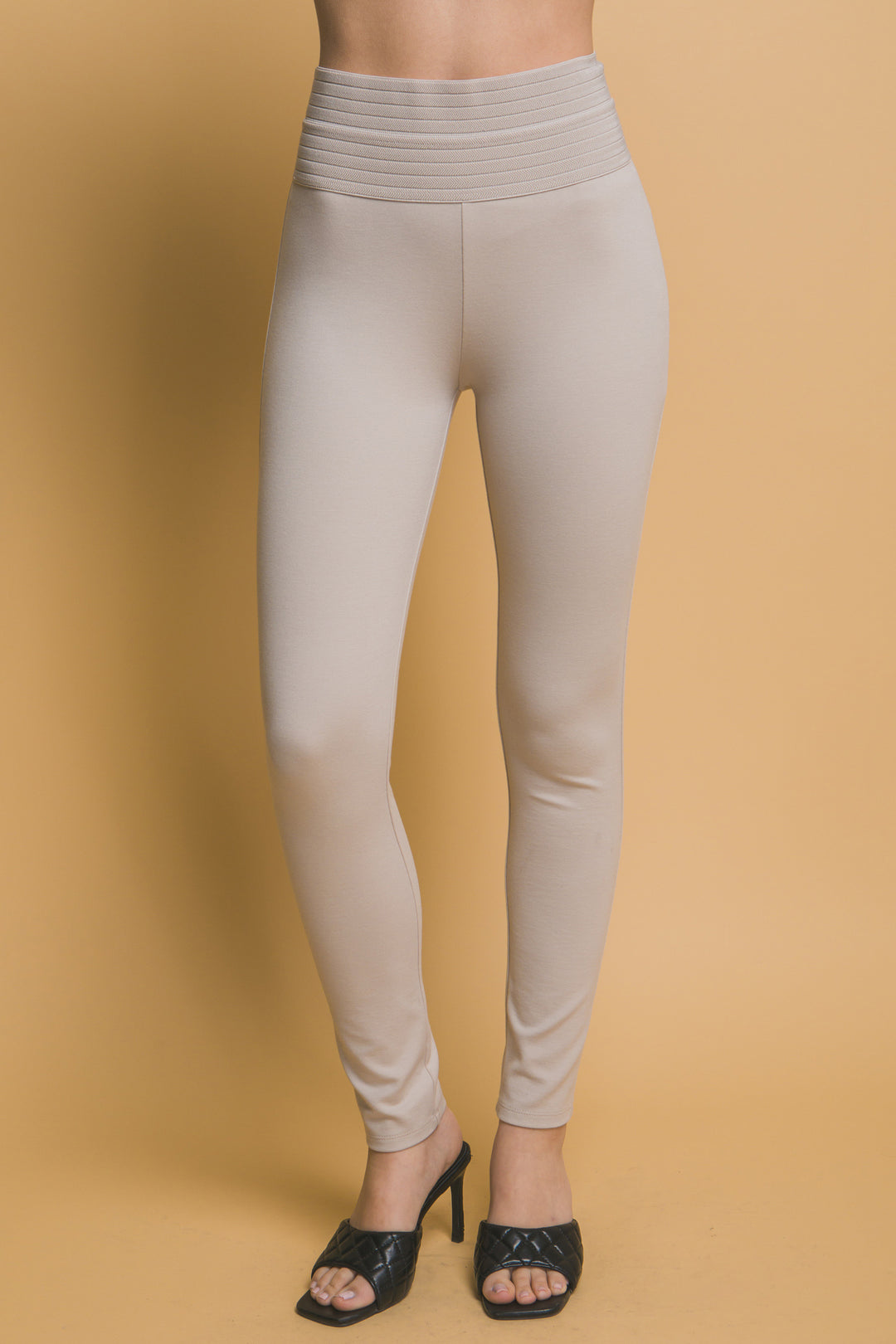 Pantalones Tipo Slim Sin Bolsillos