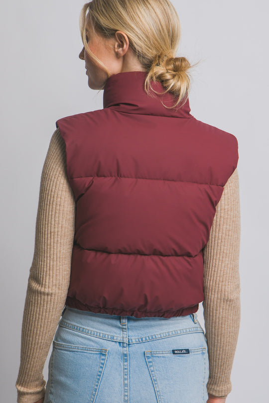 Chaleco Acolchado con Ajuste en Cintura