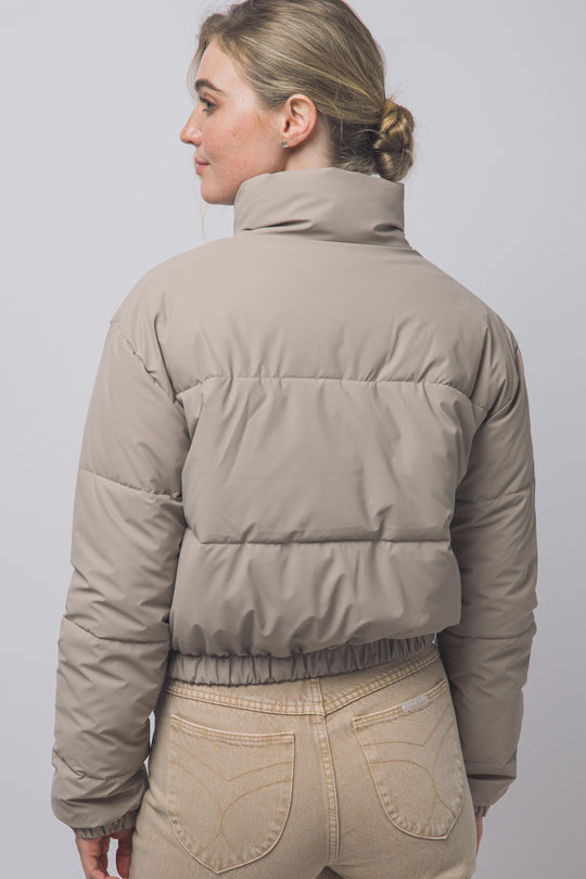 Chaqueta Acolchada Crop para Mujer