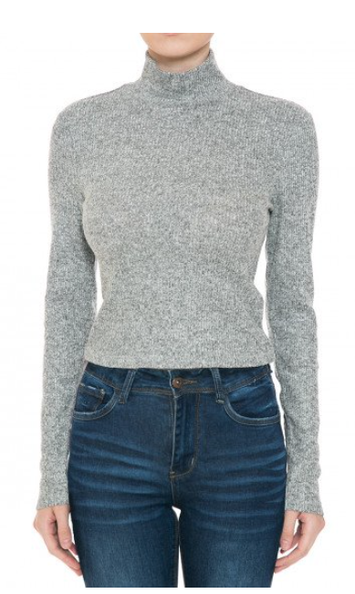 Suéteres y elegante de manga larga con diseño ajustado al cuerpo (slim fit)