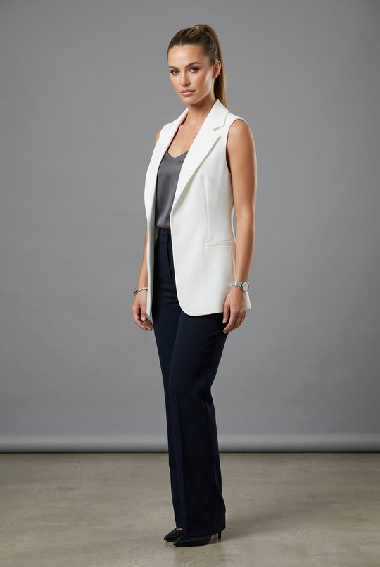 Chaleco Sastre Largo Casual Blazer Sin Mangas