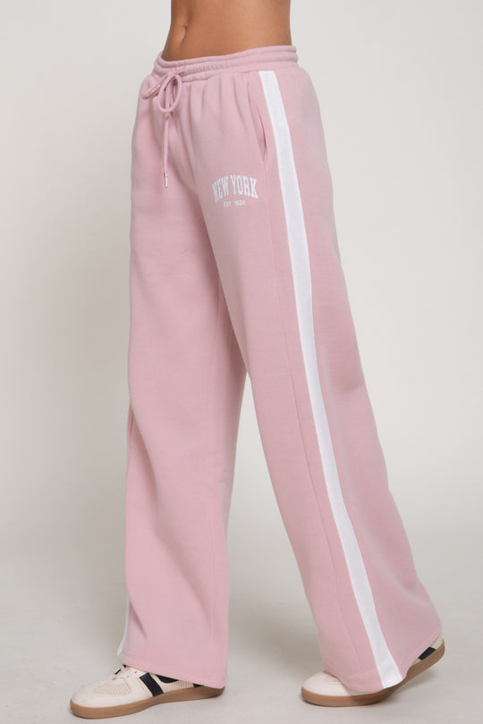Pants de Pierna Ancha Holgado Estilo Universitario New York