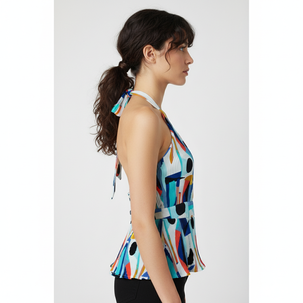 Blusa Elegante para Mujer Estilo Fiesta Con Estampado Colección Multicolor