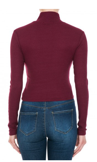Suéteres y elegante de manga larga con diseño ajustado al cuerpo (slim fit)