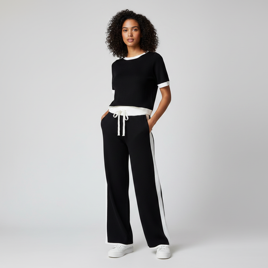 Conjunto Dúo Chic – Top y Pantalón Bicolor