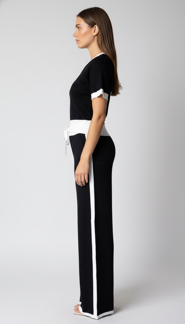 Conjunto Dúo Chic – Top y Pantalón Bicolor