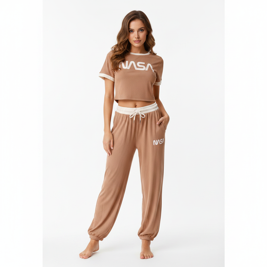 Conjunto Deportivo NASA para Mujer - Top y Pantalon Jogger