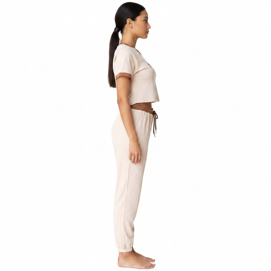 Conjunto Deportivo NASA para Mujer - Top y Pantalon Jogger