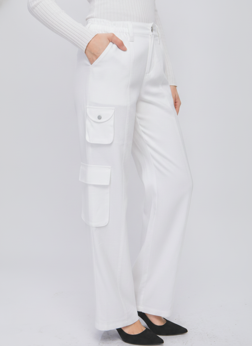 Pantalón Cargo para Mujer con Bolsillos Laterales