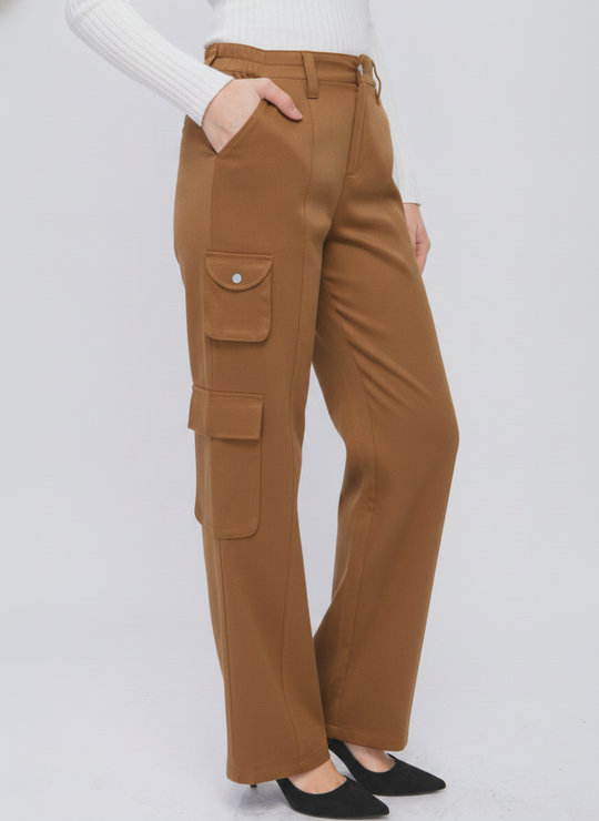 Pantalón Cargo para Mujer con Bolsillos Laterales