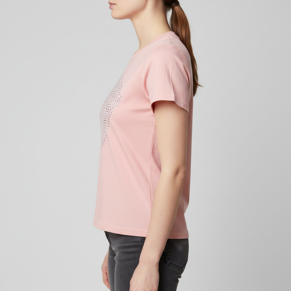 Blusa con Corazón de Estoperoles