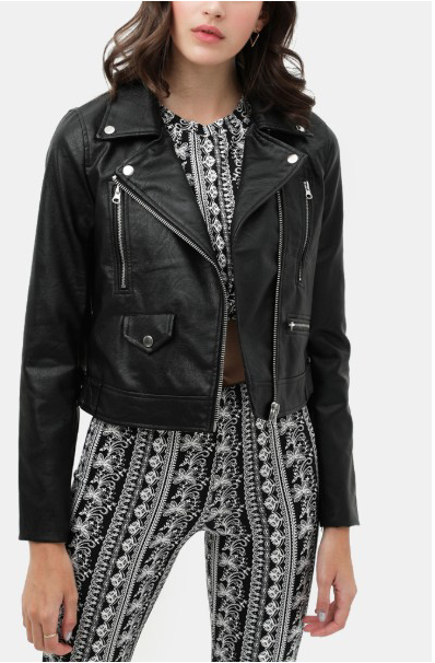 Chaqueta Biker para Mujer - Azucena de Piel Sintética