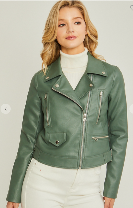 Chaqueta Biker para Mujer - Azucena de Piel Sintética