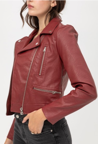 Chaqueta Biker para Mujer - Azucena de Piel Sintética